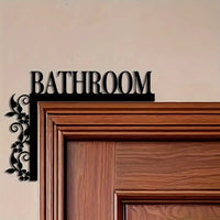 Bathroom door logo