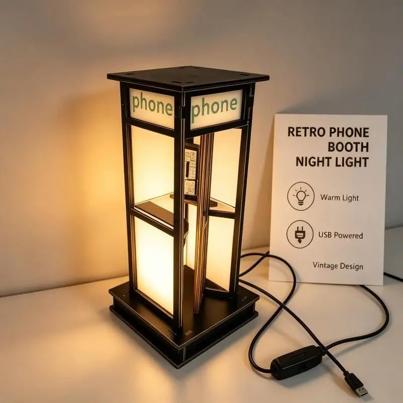British Vintage Phone Booth Lamp