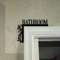 Bathroom door logo