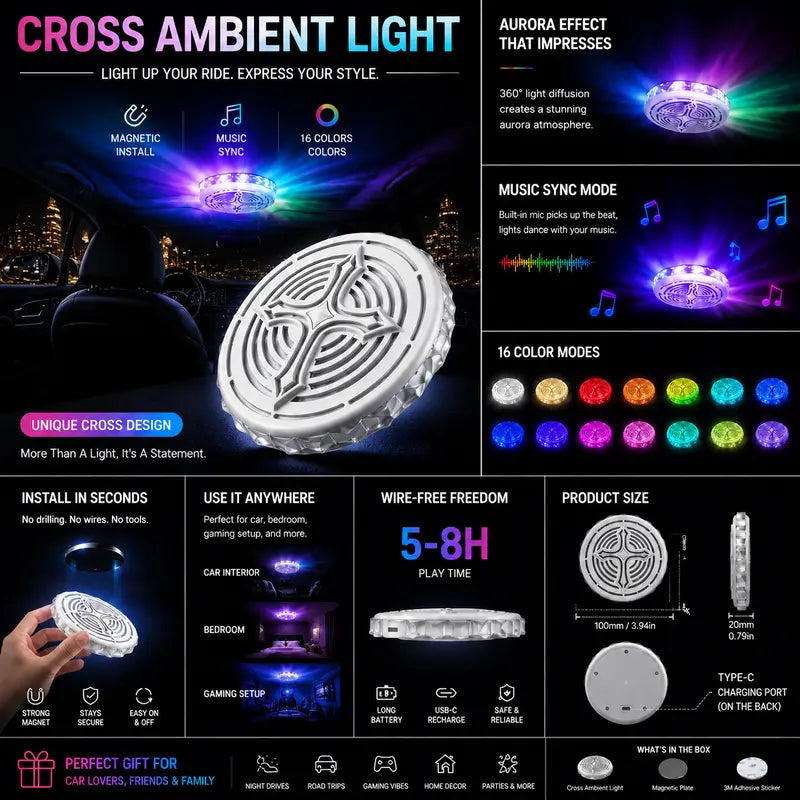 Magnetic RGB Ambient Light