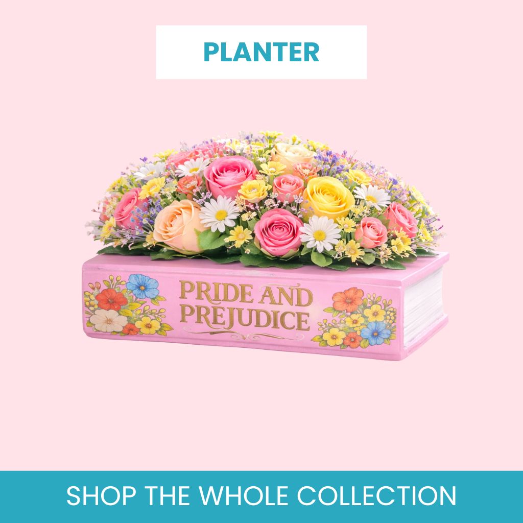 SajaaDo Bubblegum Pink Book Planter Pot