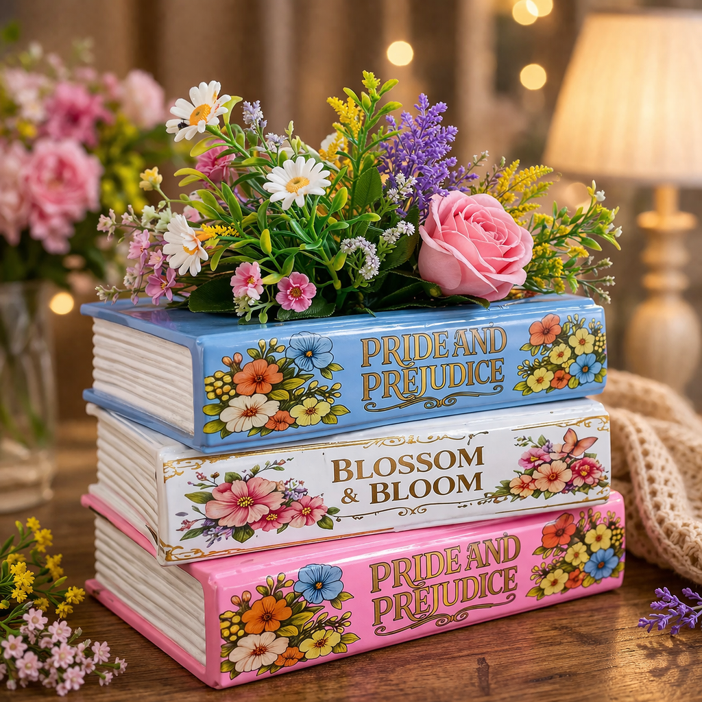 SajaaDo Book Planter Pot Bubblegum Set