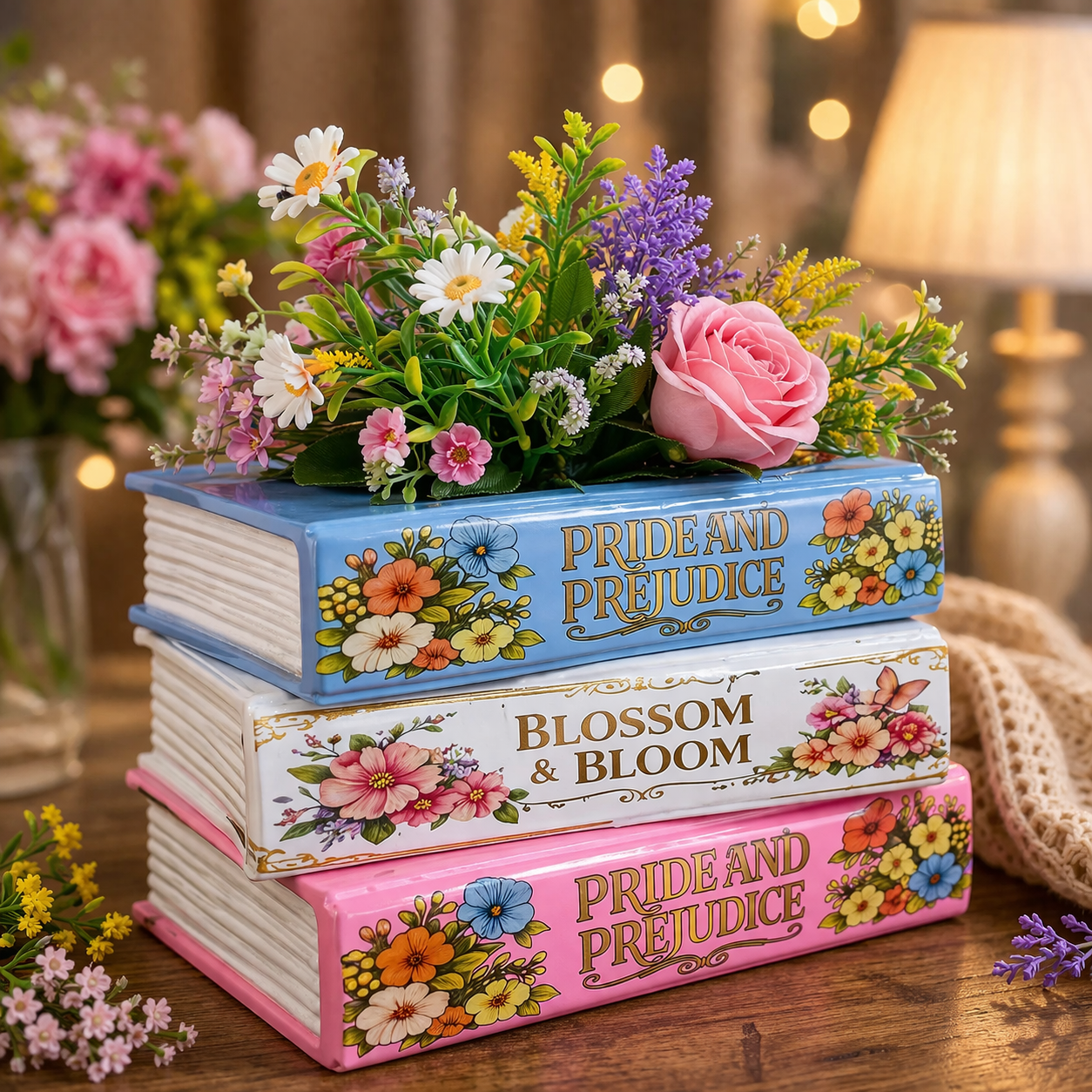 SajaaDo Book Planter Pot Bubblegum Set