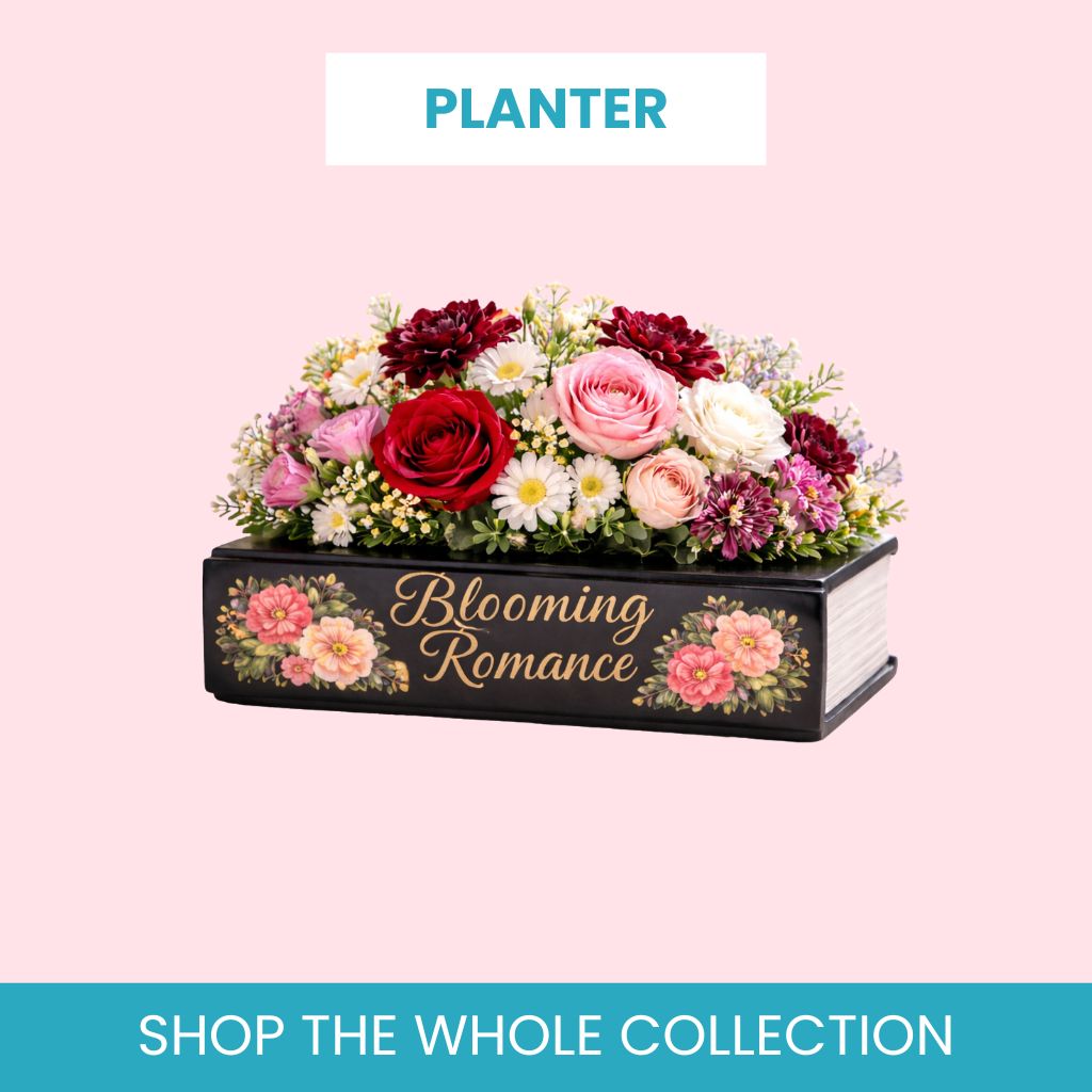 SajaaDo Black Book Planter Pot