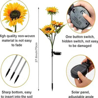 Solar Sunflower Light