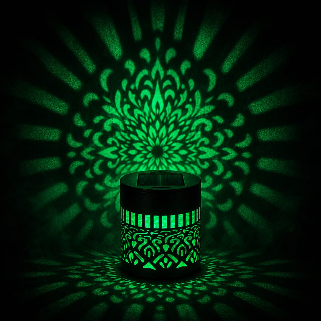 Emerald colour, Aura Mandala light